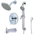 Pioneer Single Handle Tub and Shower Trim Set in Chrome TD-4MT131-ADA